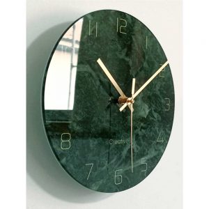 Đồng Hồ Mặt Đá Xanh Cẩm Thạch, Đồ Hồ Treo Tường, Đồng hồ thương hiệu 3times