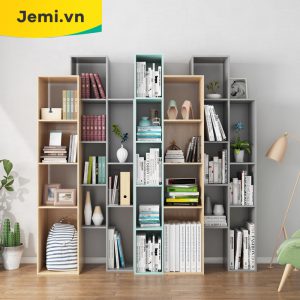 Kệ Sách Xám Xanh, Kệ Sách Đẹp Và Mới Nhất KSXX01