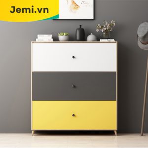 Tủ Giày Đẹp, Tủ Giày Tam Thể Thiết Kế Tươi Sáng Giá Tốt TGTT
